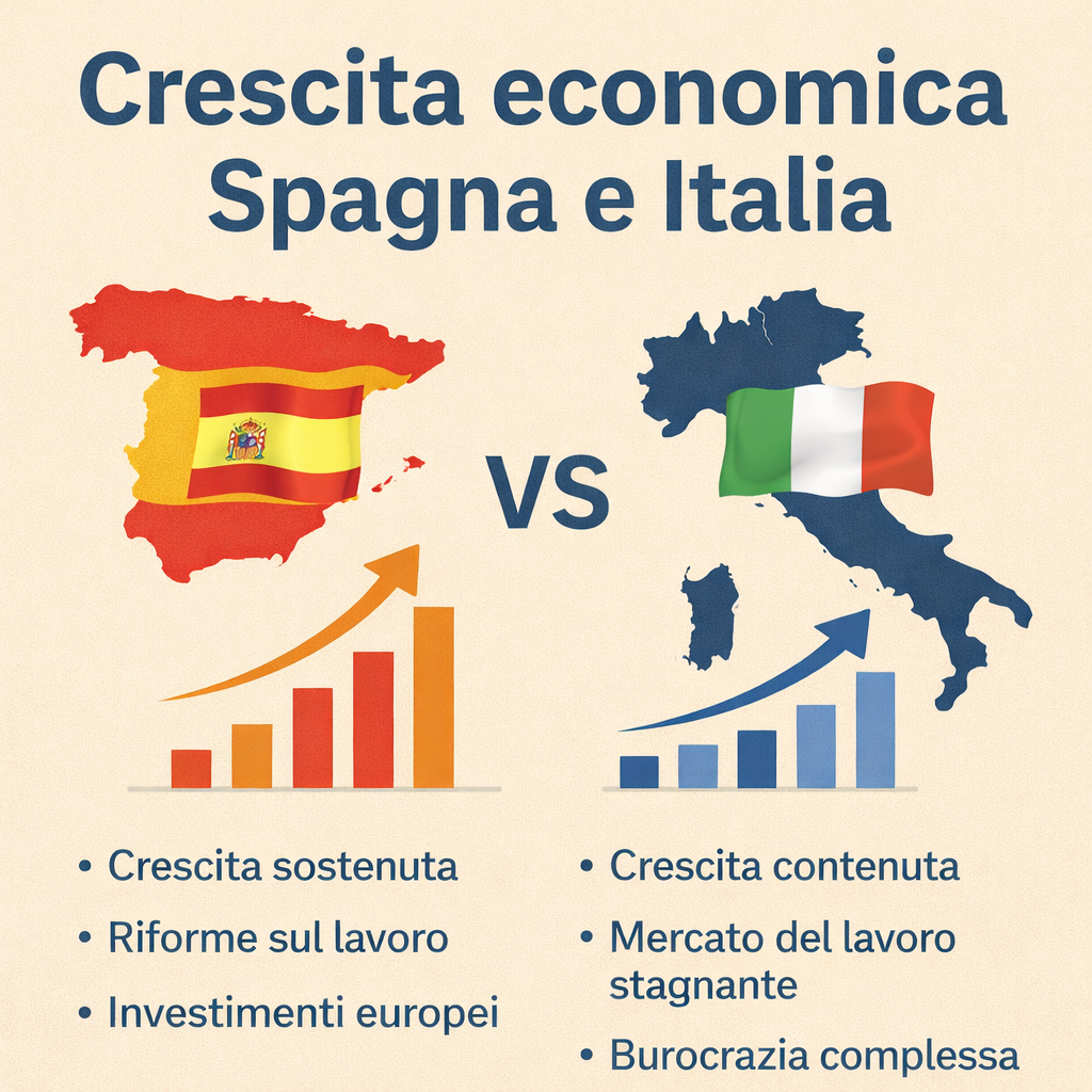 Crescita economica Spagna vs Italia: un confronto strutturale