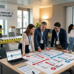 Consulente Realgest analizza piano di ristrutturazione aziendale con imprenditore PMI